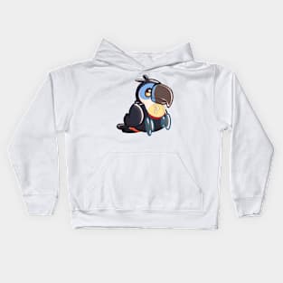 Channel Billed Toucan Kids Hoodie